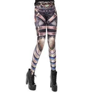 THE COWBOY GUN PRINTED FASHION WOMEN LEGGINGS